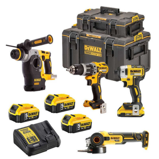 Pack 4 machines XR 18 V DeWalt DCK422P3-QW