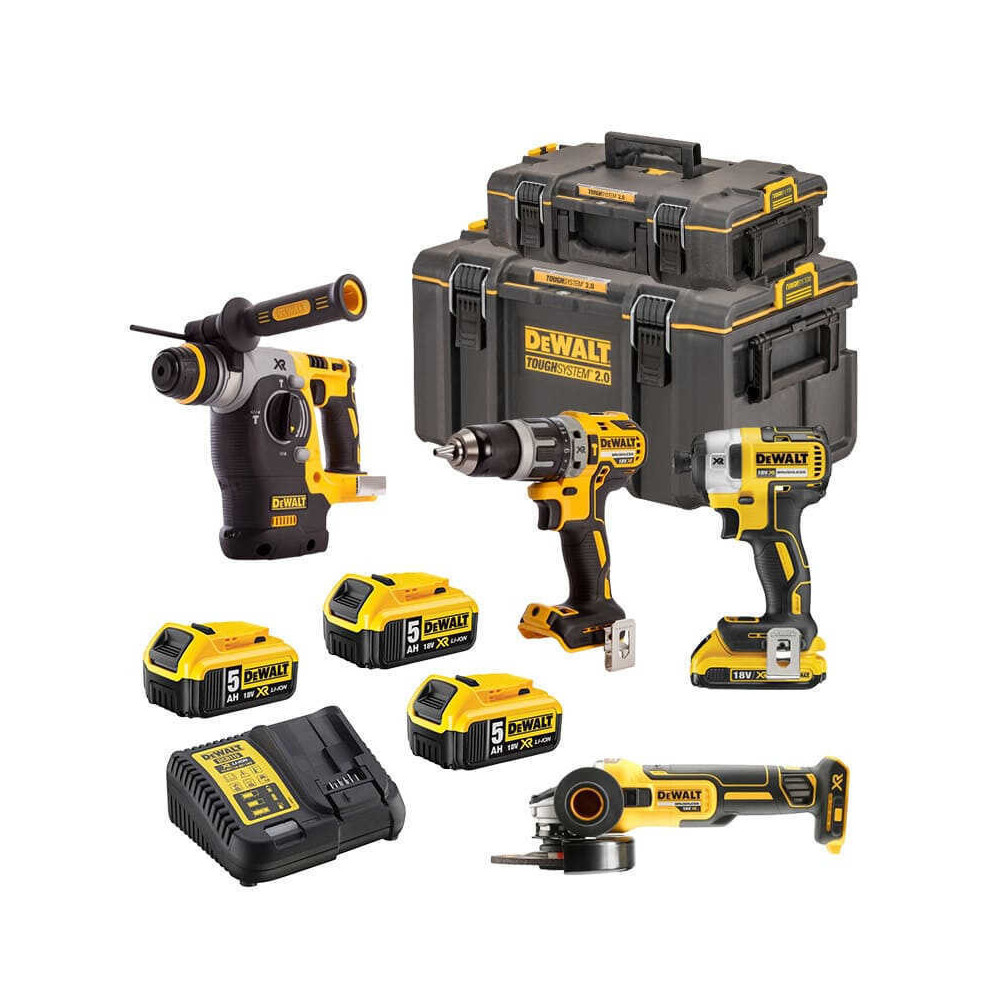 Pack 4 machines XR 18 V DeWalt DCK422P3-QW