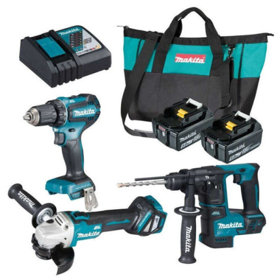 Pack 3 machines sans fil 18 V Makita DLX3179TX1
