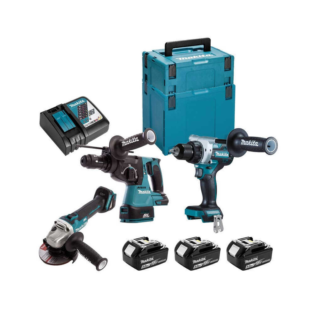 Pack 3 machines brushless Makita DLX3157TJ 18V