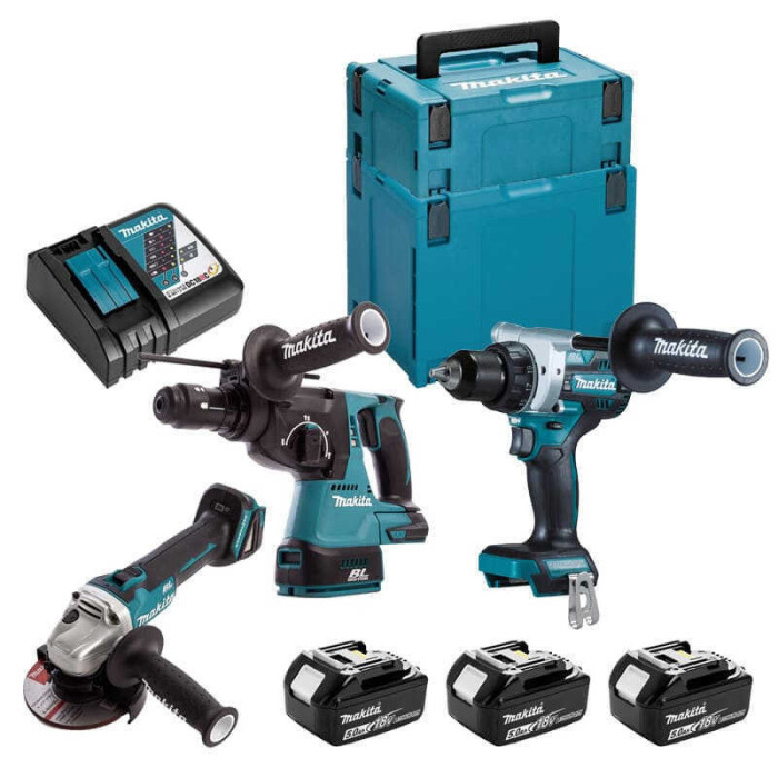 Pack 3 machines brushless Makita DLX3157TJ 18V