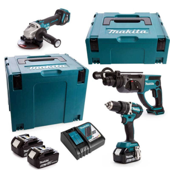 Pack 3 machines Makita DLX3093TJ 3x5,0 Ah