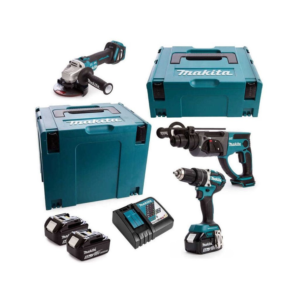 Pack 3 machines Makita DLX3093TJ 3x5,0 Ah
