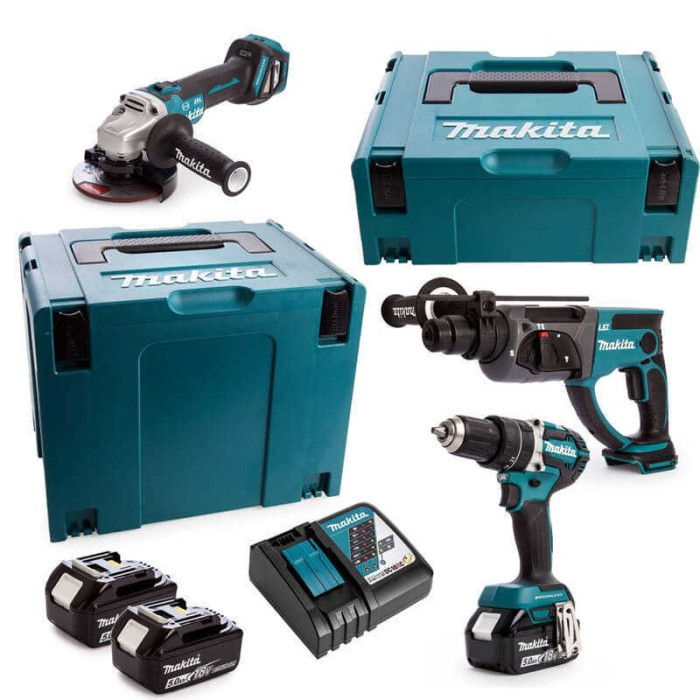 Pack 3 machines Makita DLX3093TJ 3x5,0 Ah
