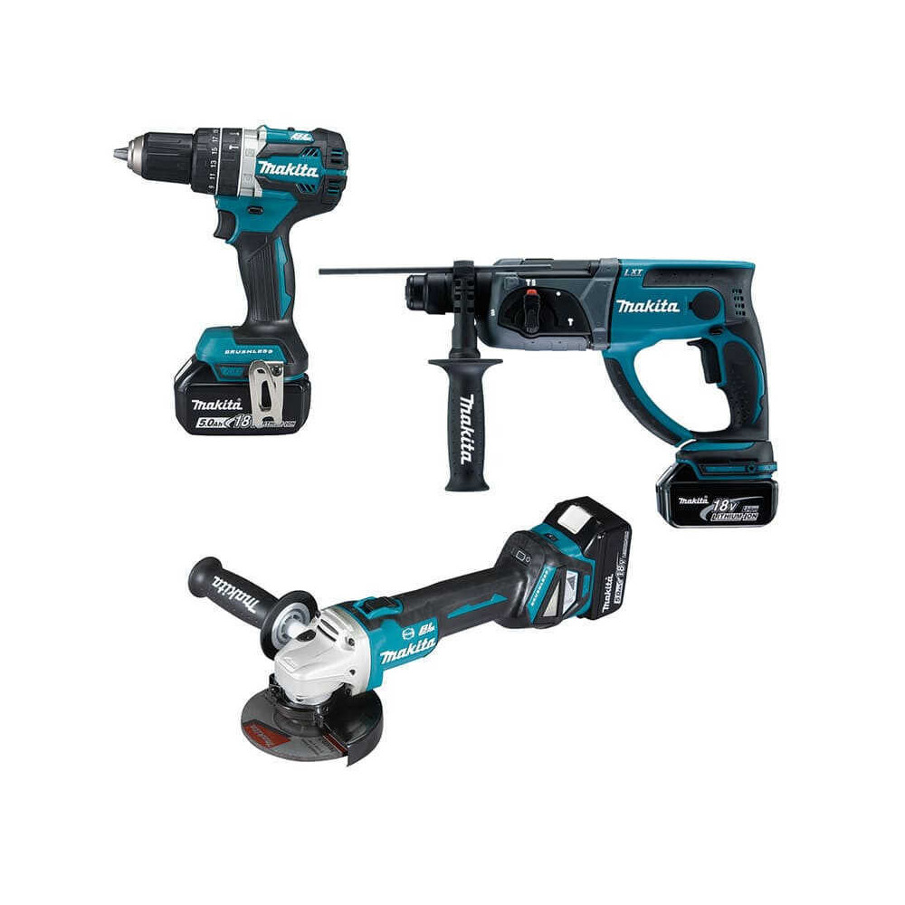 Pack 3 machines Makita DLX3093TJ 3x5,0 Ah
