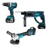 Pack 3 machines Makita DLX3093TJ 3x5,0 Ah