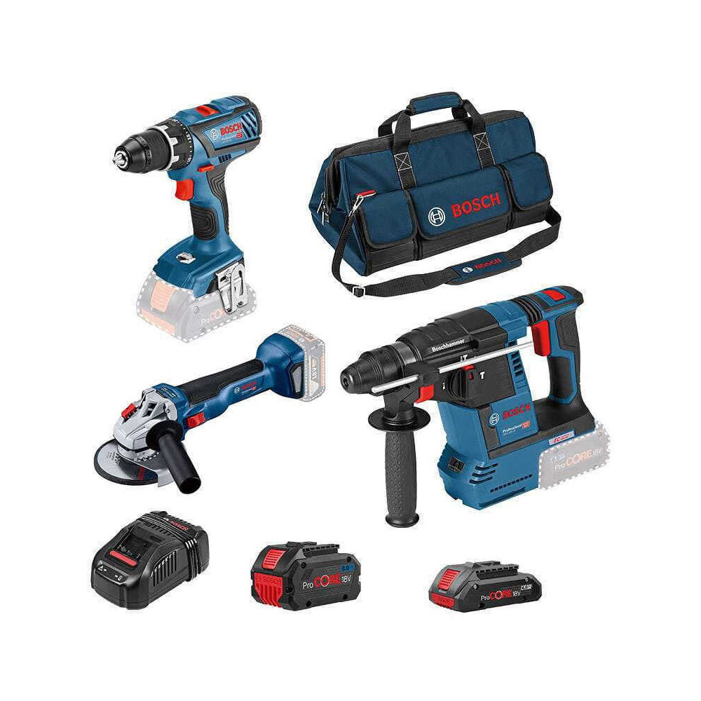Pack 3 outils 18V en sac Bosch Professional 0615990M3C