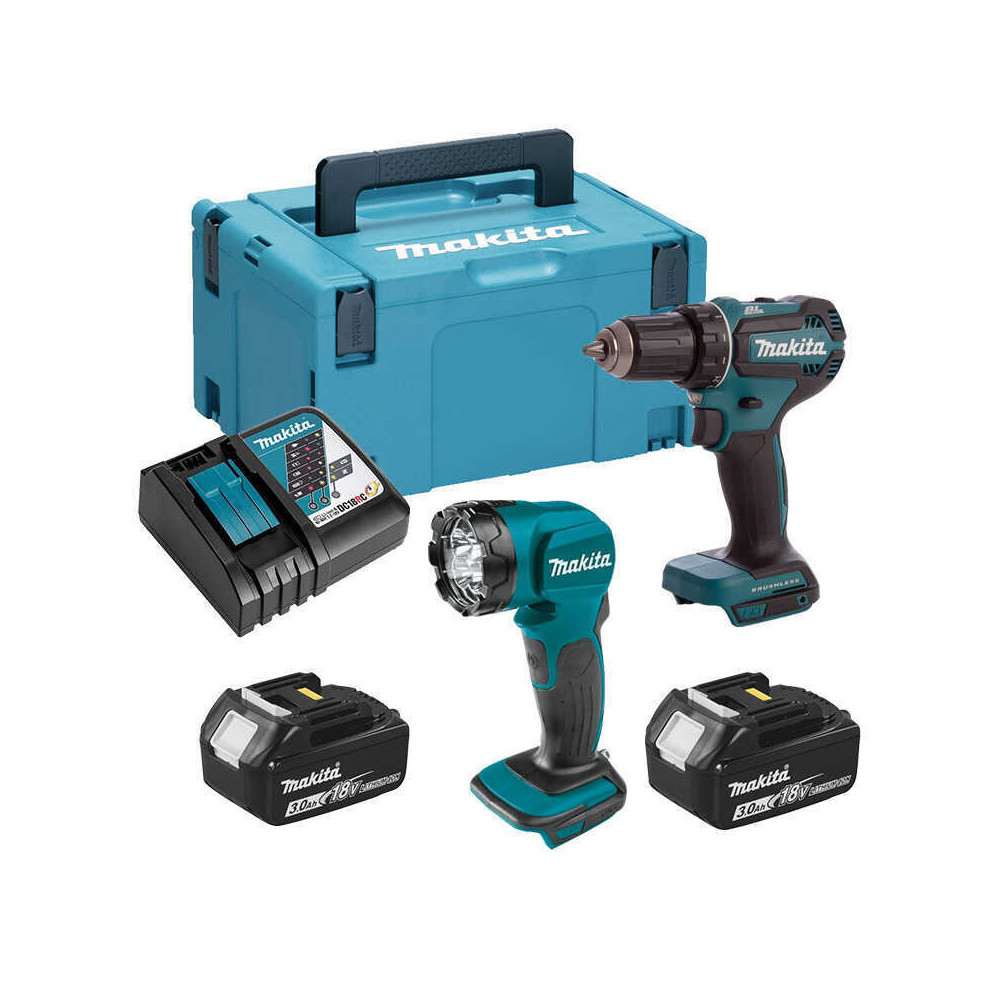 Pack perceuse-visseuse et lampe Makita DLX2349J
