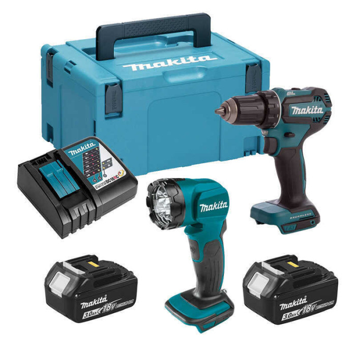 Pack perceuse-visseuse et lampe Makita DLX2349J