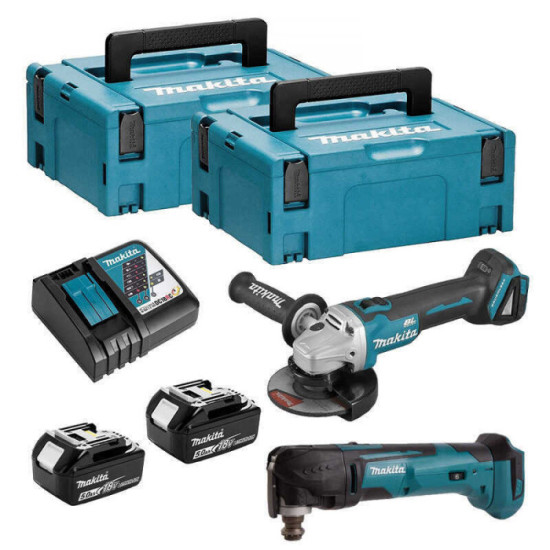 Combopack 2 outils 2X 5,0 ah Makita DLX2154TJ1