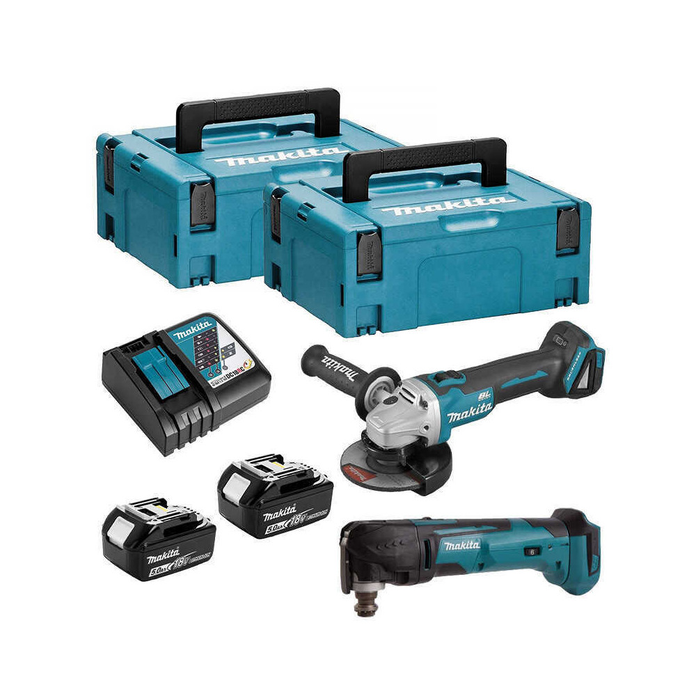 Combopack 2 outils 2X 5,0 ah Makita DLX2154TJ1