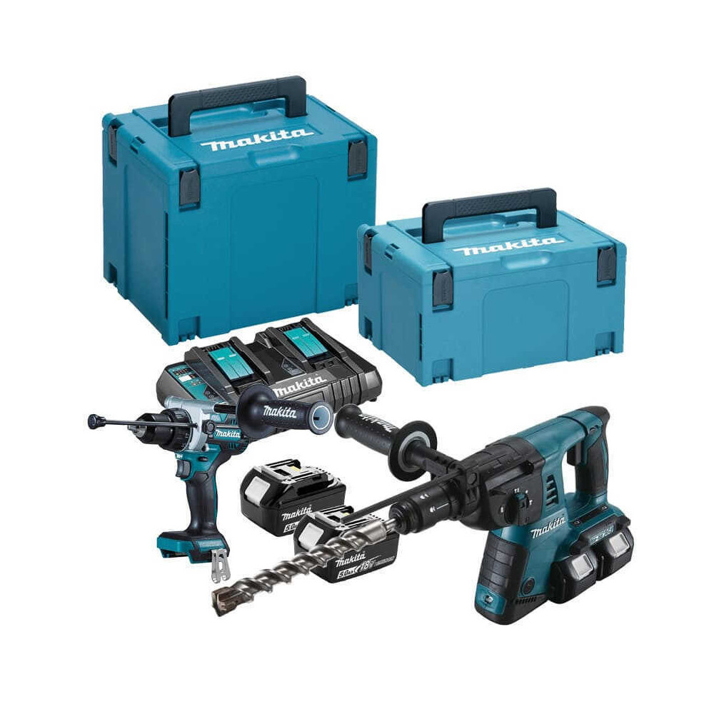 Pack Makita DLX2470PTJ DHR264 et DHP486