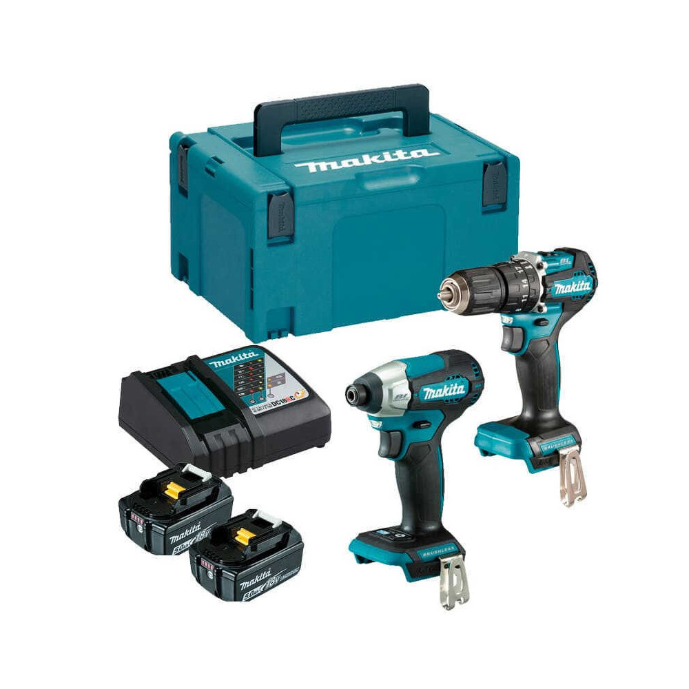 Pack Makita DLX2414TJ DTD157 et DHP487 18V