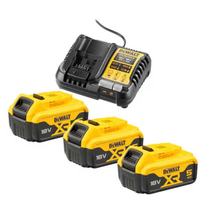Pack 3 batteries 5,0 Ah DeWalt DCB1104P3-QW