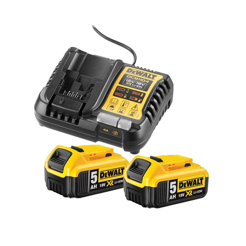 Pack 2 batteries 5,0 Ah DeWalt DCB1104P2-QW