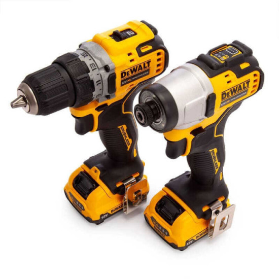 Pack DeWalt DCK2110L2T-QW 12V XR DCD701 + DCF801