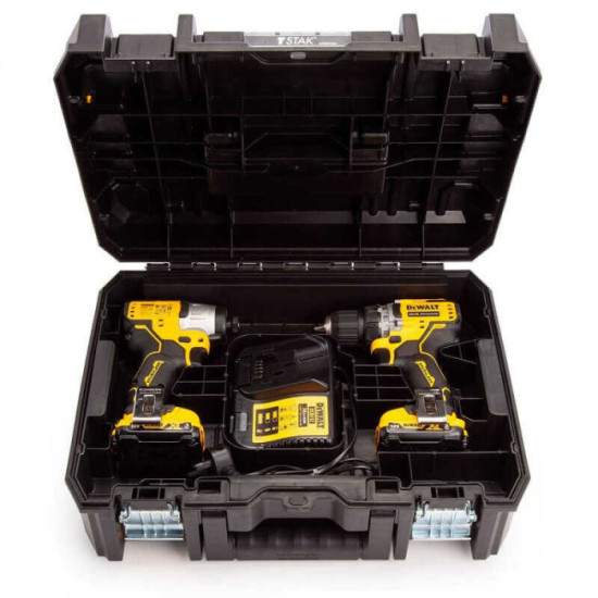 Pack DeWalt DCK2110L2T-QW 12V XR DCD701 + DCF801