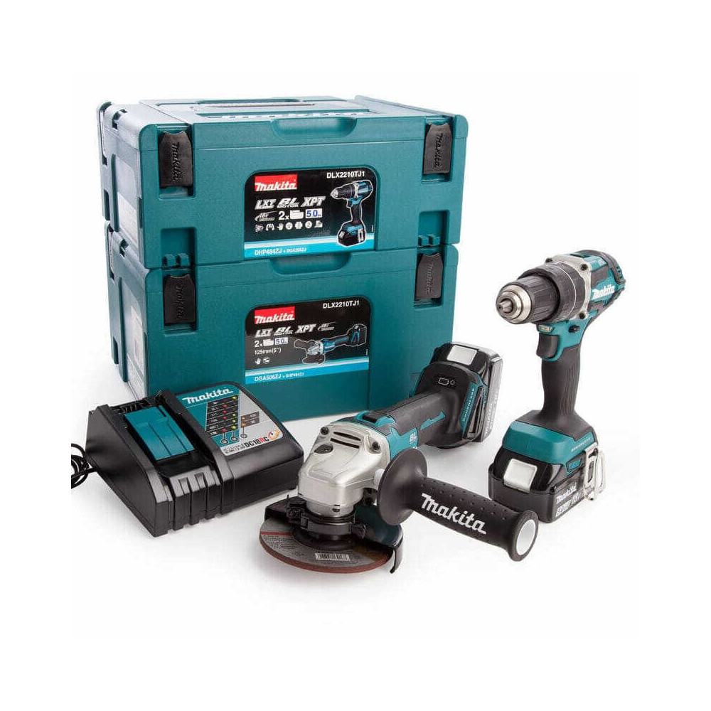 Pack Makita DLX2210TJ1 18V LXT 2x5,0 Ah