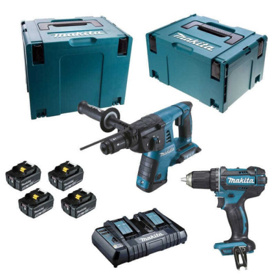 Pack perceuse et perforateur Makita DLX2138PTJ