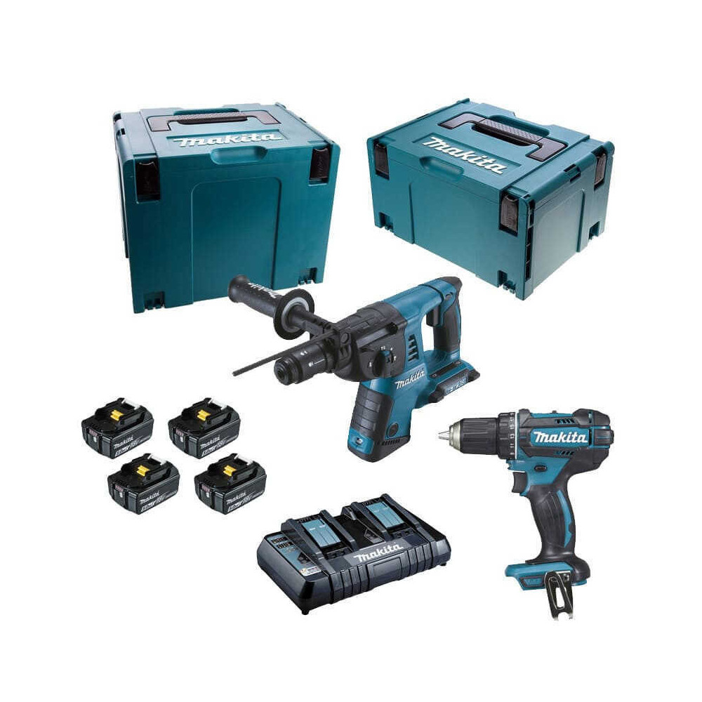 Pack perceuse et perforateur Makita DLX2138PTJ