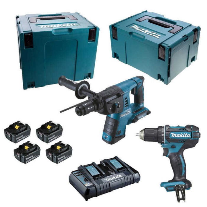 Pack perceuse et perforateur Makita DLX2138PTJ