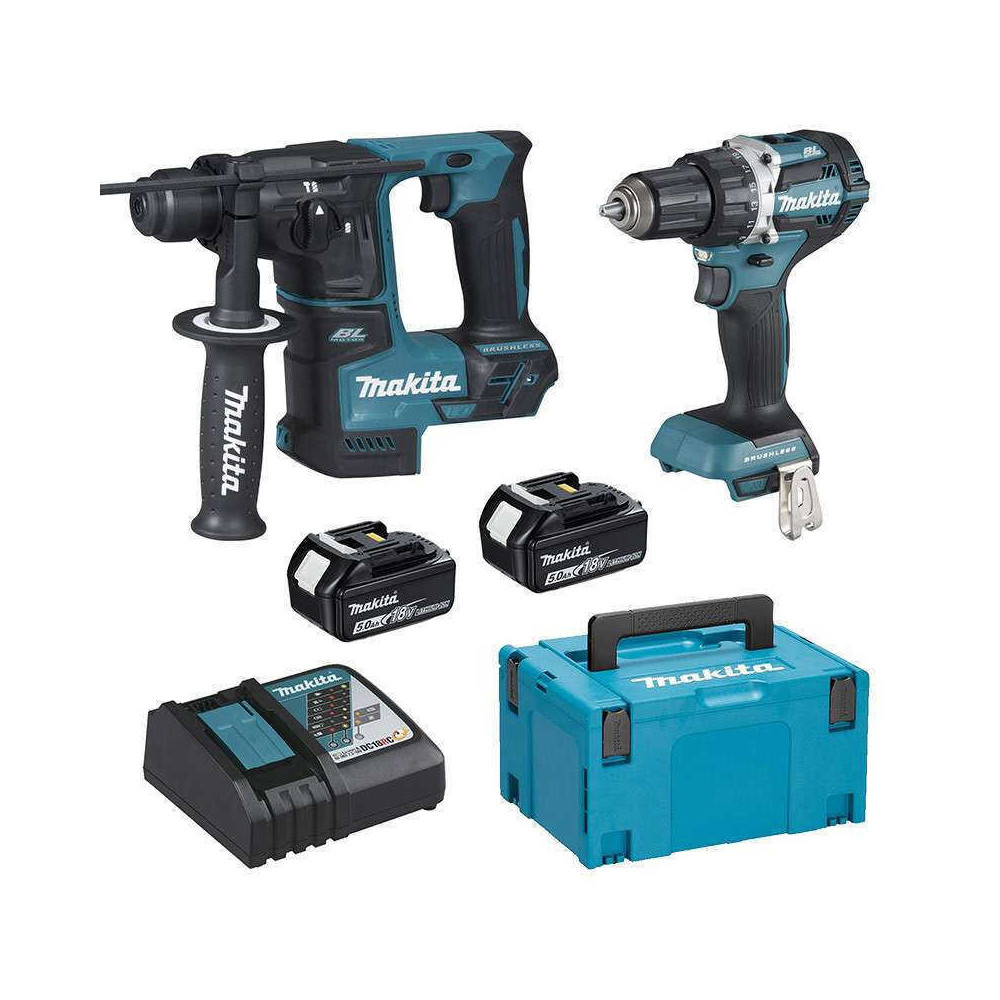 Pack Makita DLX2271TJ 18V LXT 2x5,0 Ah