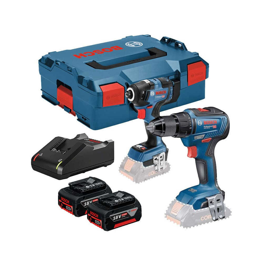 Pack 2 machines Bosch 06019J2102 18V GSB + GDR