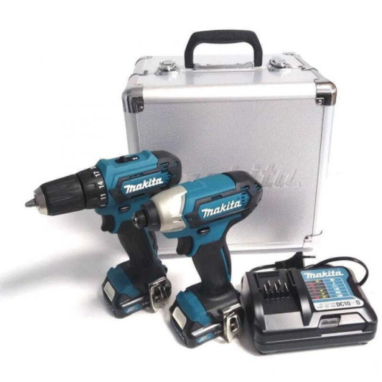 Combopack perceuse DF333D et visseuse TD110DZ Makita CLX224X