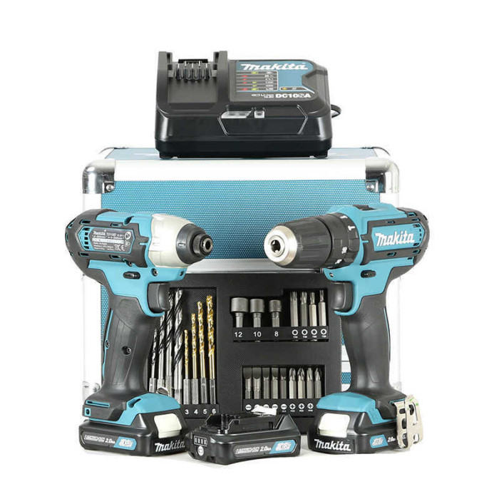 Pack perceuse et visseuse à chocs Makita CLX202SAX2