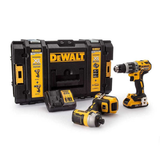 Pack perceuse percussion + visseuse DeWalt DCK266D2
