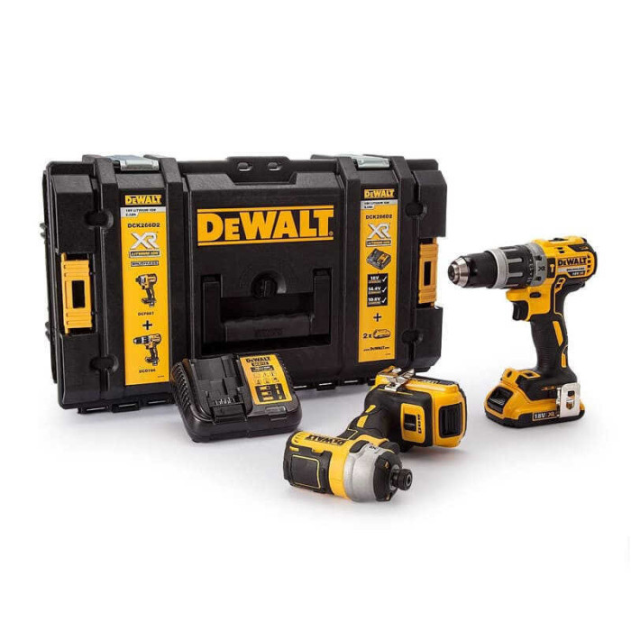 Pack perceuse percussion + visseuse DeWalt DCK266D2
