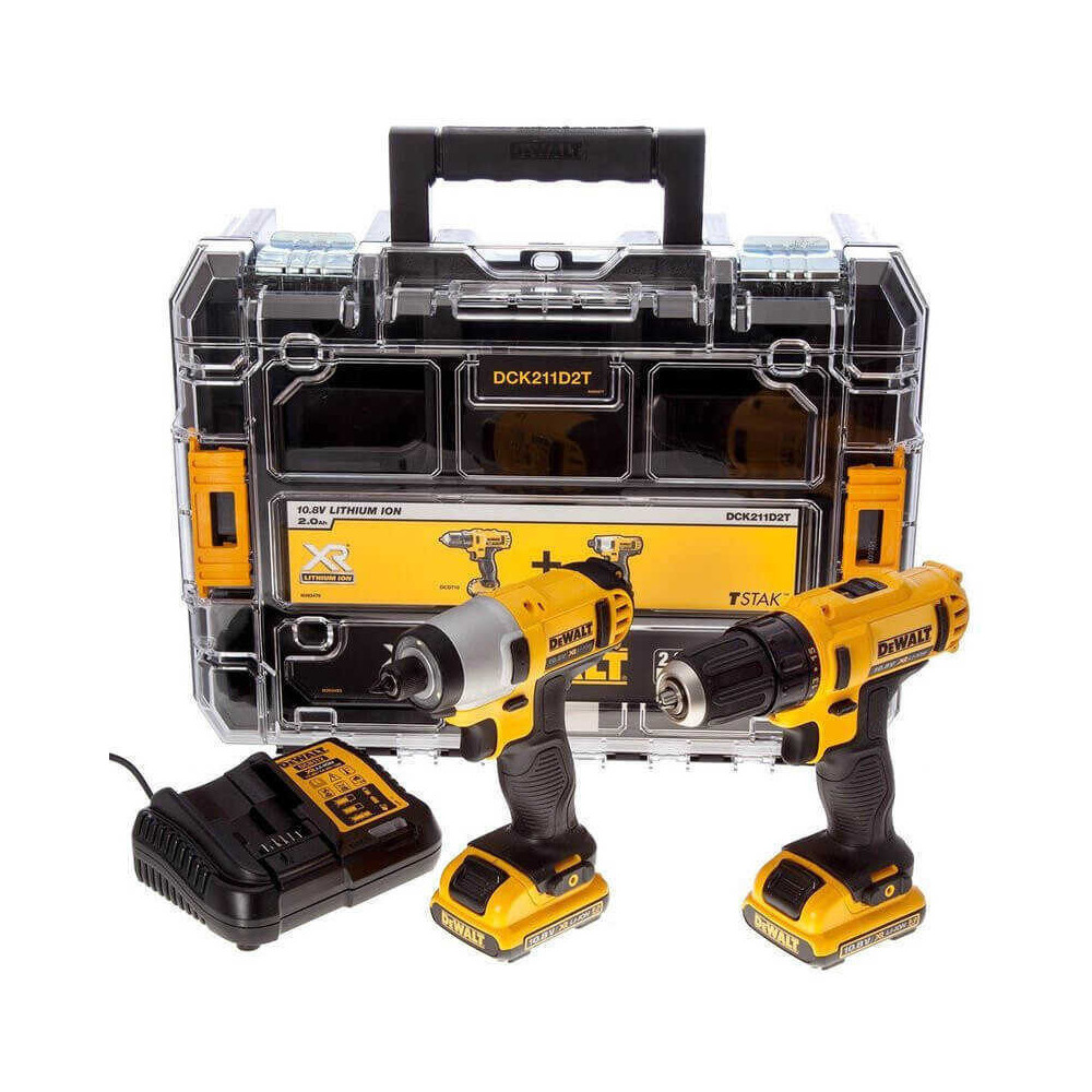 Pack perceuse et visseuse à chocs DeWalt DCK211D2T