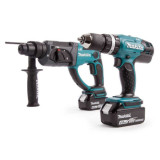 Pack perceuse et perforateur 18 V Makita DLX2025M