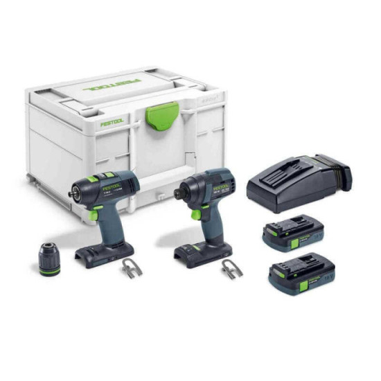 Set de vissage Festool TID 18 Basic-Set T18 576492