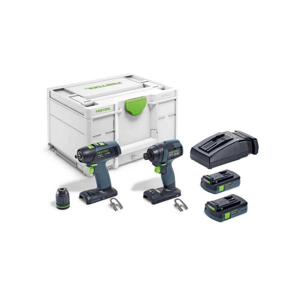 Set de vissage Festool TID 18 Basic-Set T18 576492