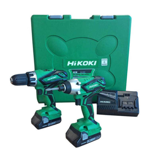 Pack 2 machines HiKOKI KC18DGL-JGZ 18V 3,0 Ah