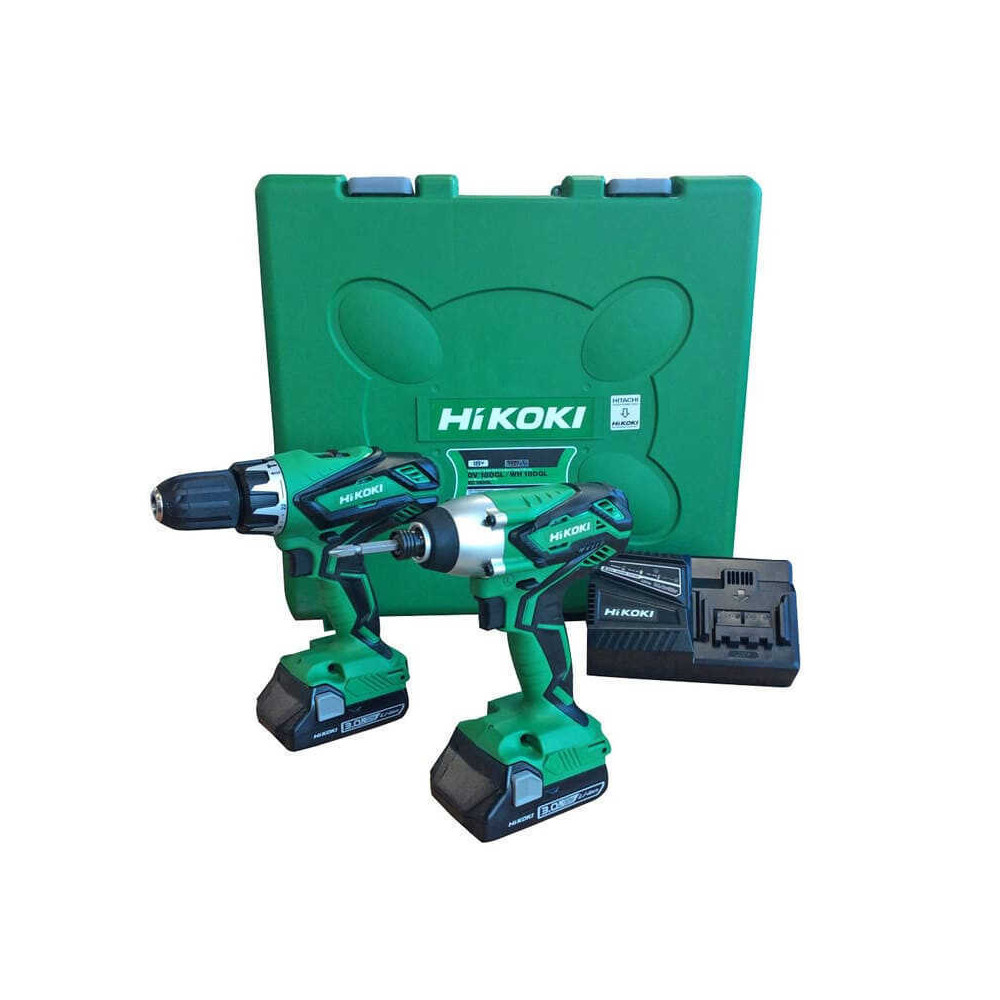 Pack 2 machines HiKOKI KC18DGL-JGZ 18V 3,0 Ah