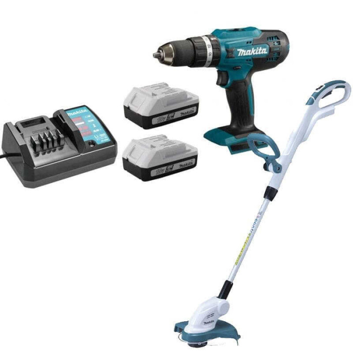 Pack Makita DF488DWE_UR180DZ perceuse + coupe-herbe