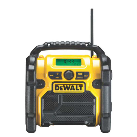 Radio de chantier DeWalt DCR019-QW secteur et batterie