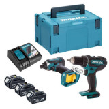 Pack 2 machines Makita DLX2127J1 18V LXT