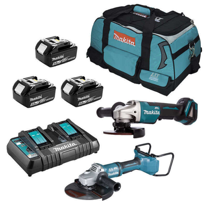 Pack 2 meuleuses d'angle Makita DLX2269PT1