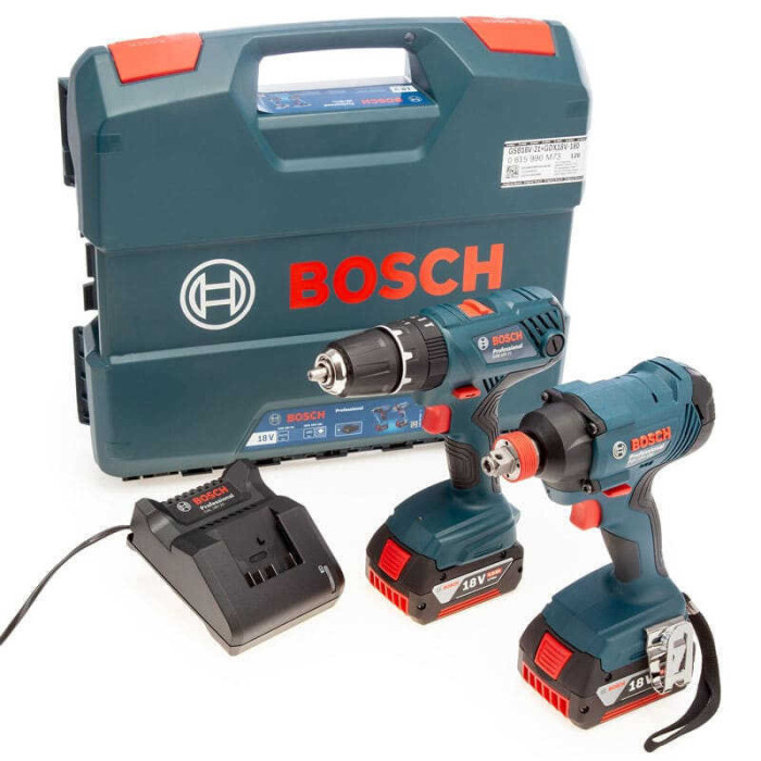 Pack GSB 18V-21 + GDX 18V-180 Bosch Professional 0615990M73