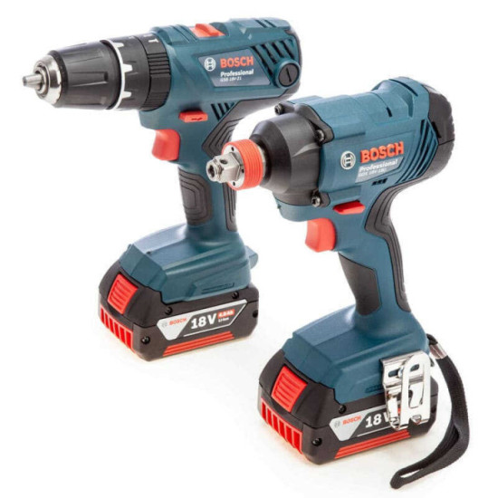 Pack GSB 18V-21 + GDX 18V-180 Bosch Professional 0615990M73