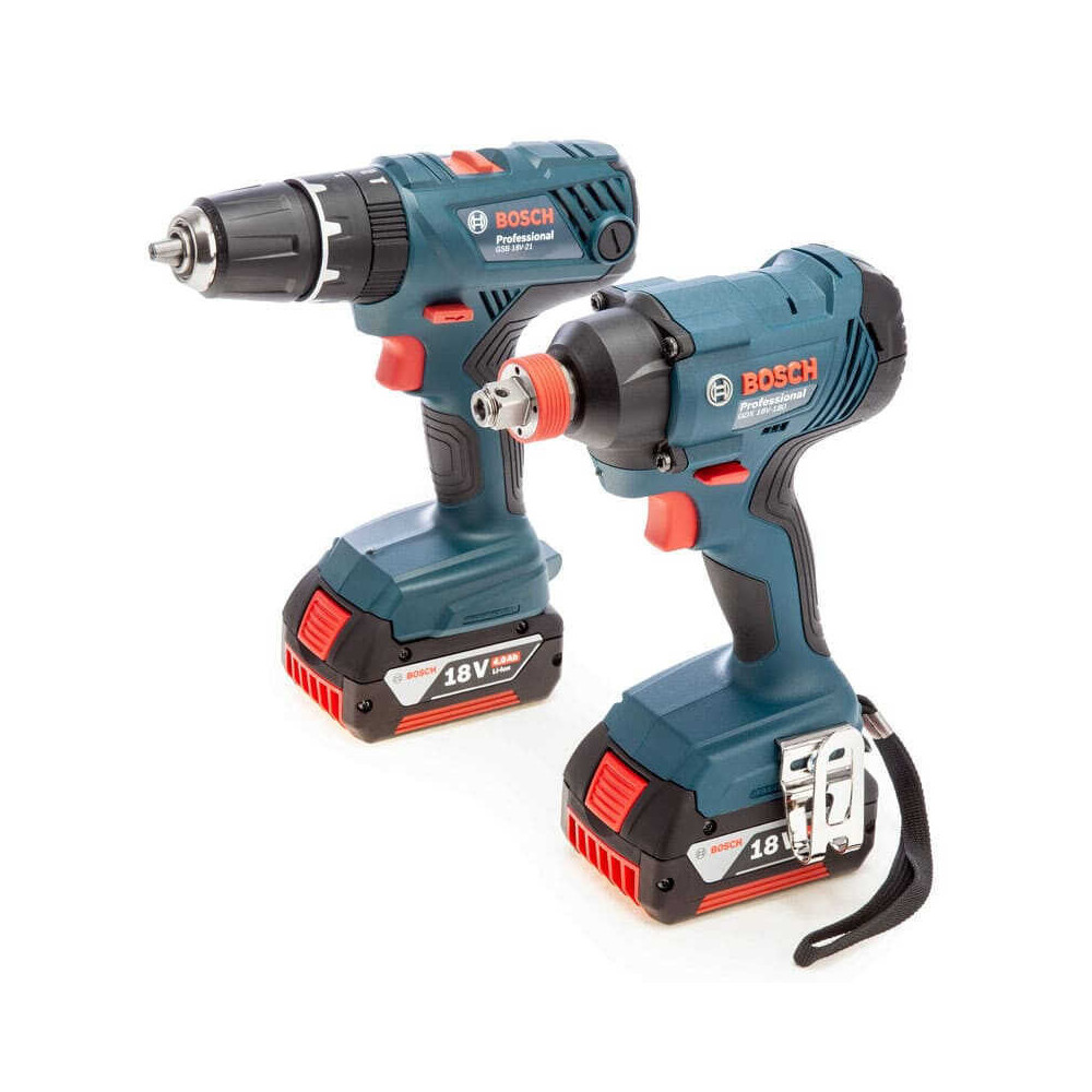 Pack GSB 18V-21 + GDX 18V-180 Bosch Professional 0615990M73