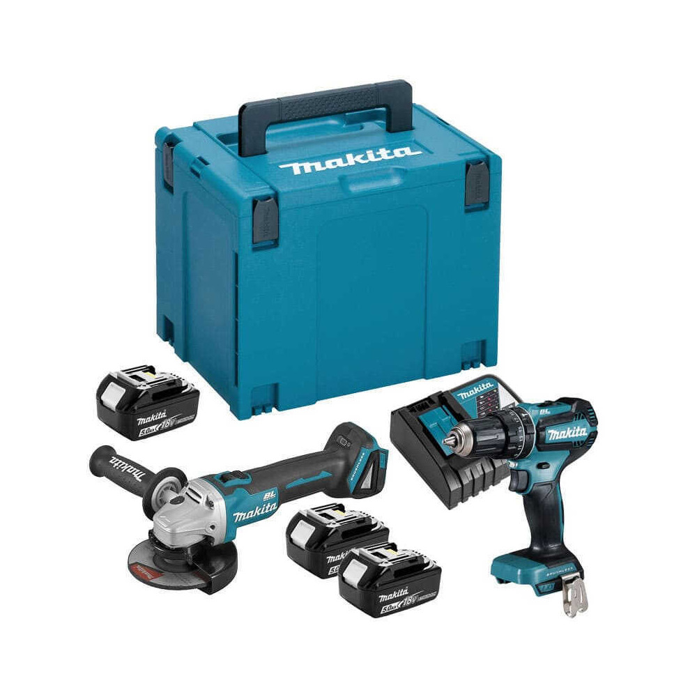 Pack perceuse et meuleuse 18 V Makita DLX2334J