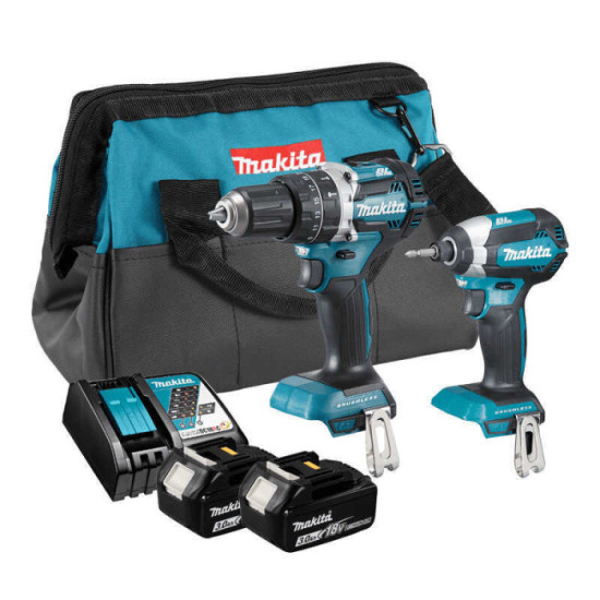 Pack Makita DLX2180S DHP484Z et DTD153Z 18V LXT