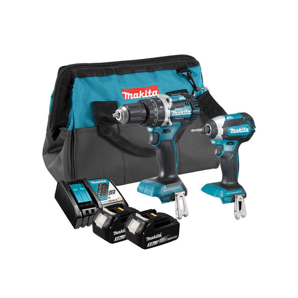 Pack Makita DLX2180S DHP484Z et DTD153Z 18V LXT
