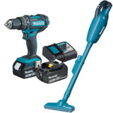 Pack Makita DLX2422 perceuse DHP482 + aspirateur