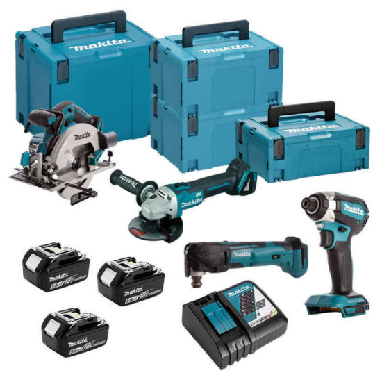 Pack 6 machines sans fil 18 V Makita DLX6078TJ1