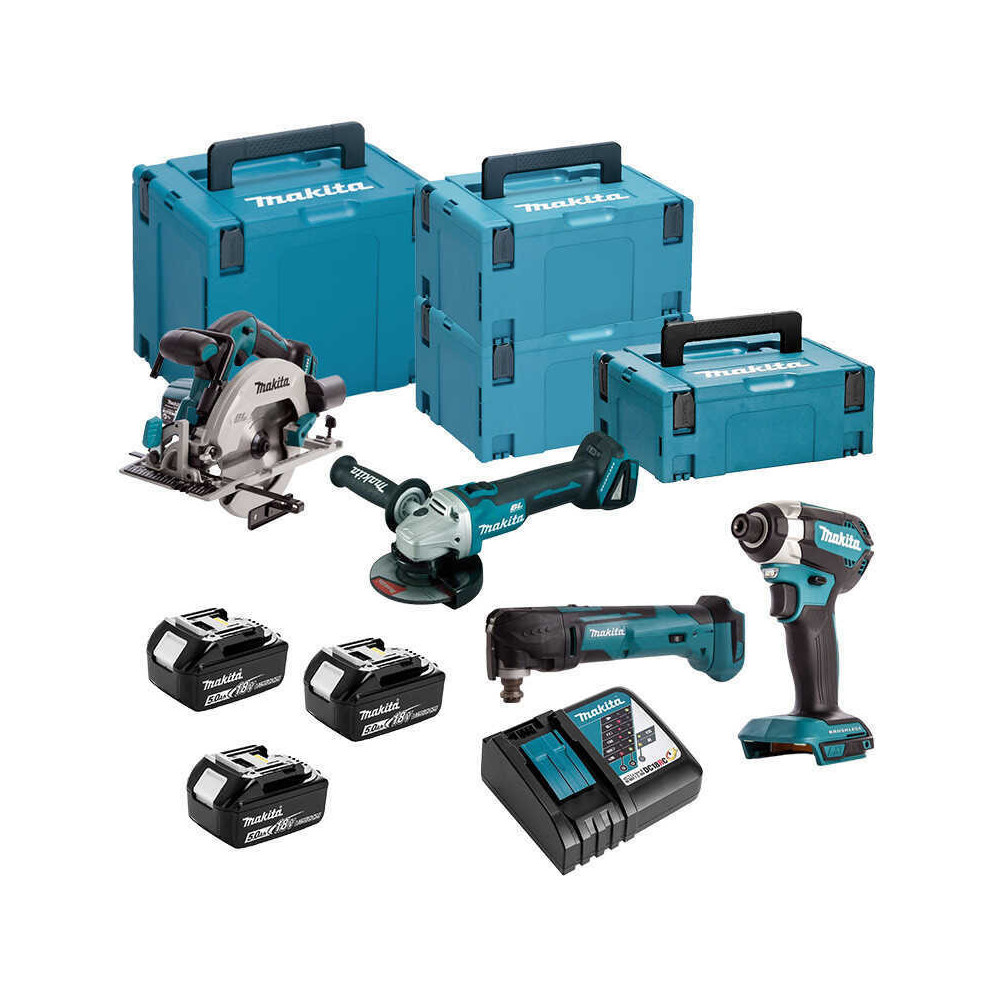 Pack 6 machines sans fil 18 V Makita DLX6078TJ1